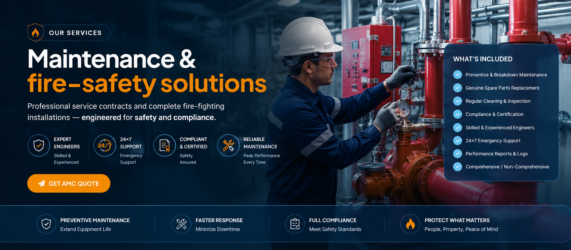Our Services — Maintenance & Fire-Safety Solutions